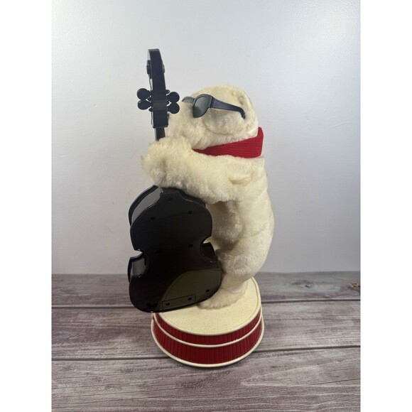 Vintage Coca-Cola Animated Jazz Polar Bear Playing 1990's  Jazz Music Coke - Picture 16 of 17